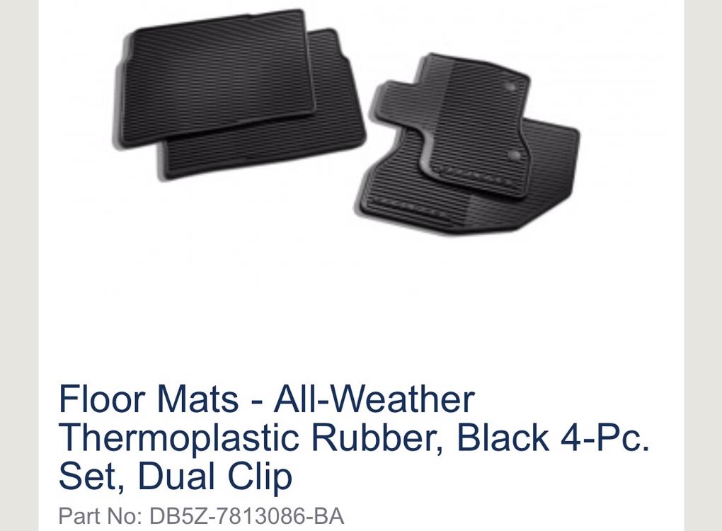Ford Explorer All Weather Floor Mats