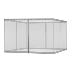 ES204 $40  12 ft. x 16 ft. Universal Replacement Mosquito Netting for Patio Gazebos with Zippers (Mosquito Net Only)-Gray  Universal Replacement Mosqu