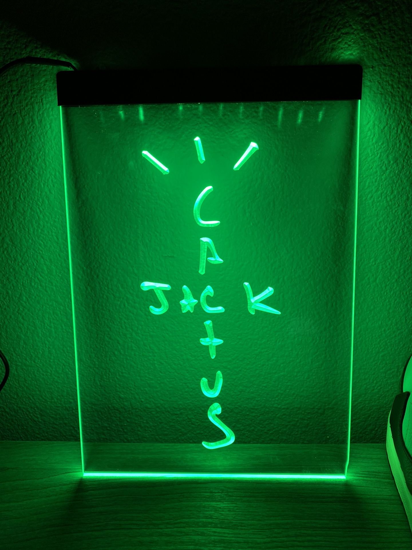 Cactus Jack Green Travis Scott Astroworld LED Neon Display Sign - Supreme Kanye West Nike Yeezy