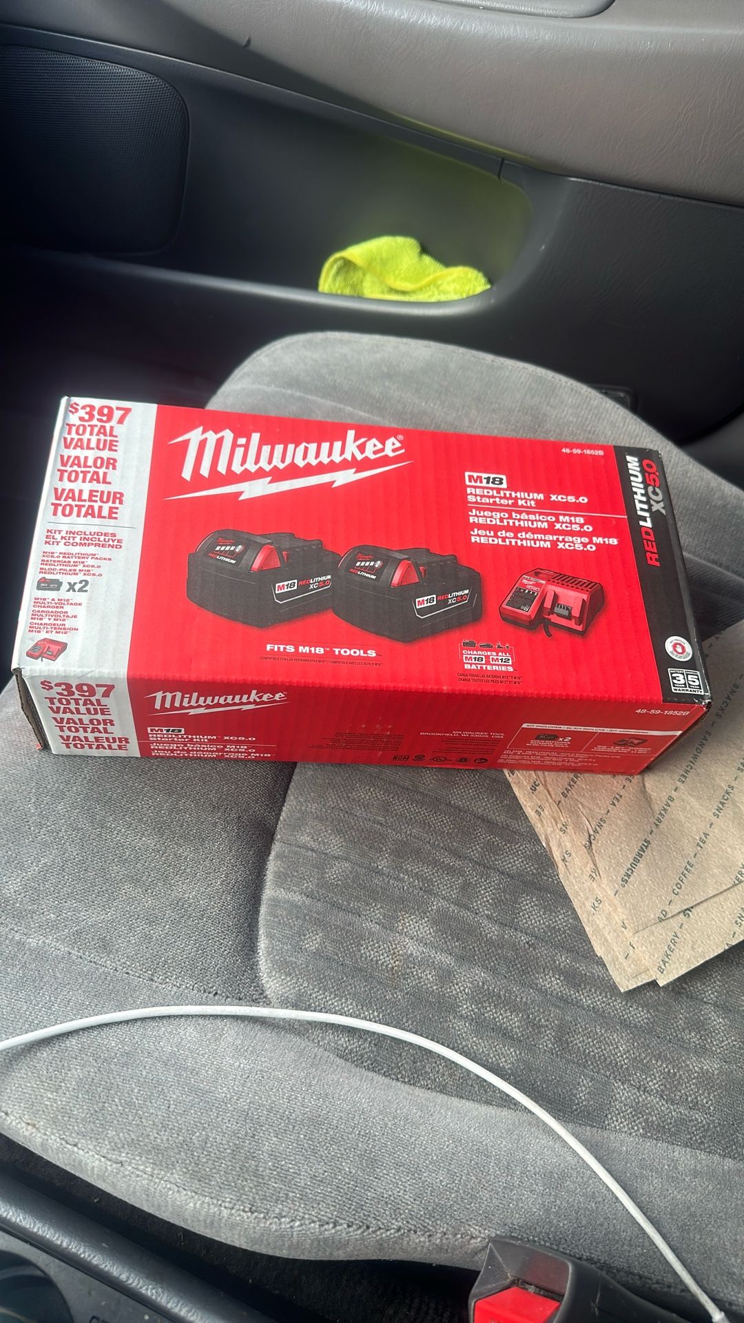 Two Brand New Batteries,5.0 plus brand new rapid charger