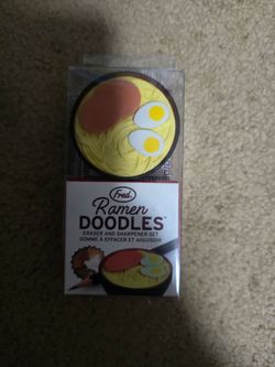 Fred Ramen Doodles Eraser and Sharpener Set