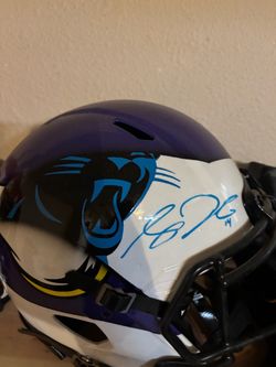 Carolina Panthers Signed authentic Football Helmet