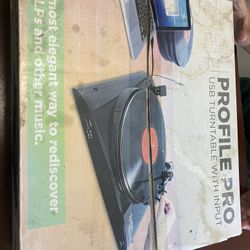 $50, ION Profile Pro USB Turntable with Input