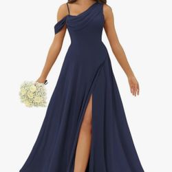 Navy Blue Elegant Dress 