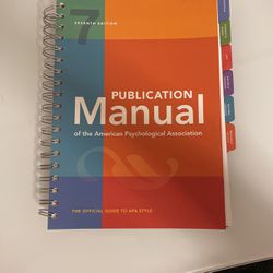 APA Manual 7th Ed