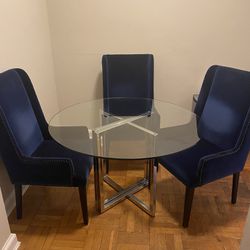 CB2 Dining Table And 4 Chairs 