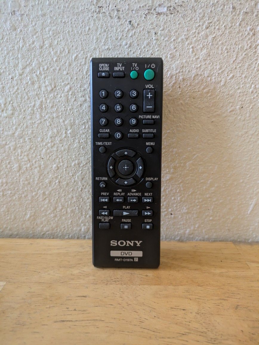 Original Sony RMT-D197A Remote Control for DVD Player
