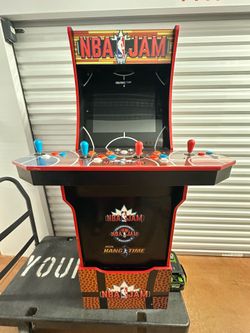 NBA Jam arcade 1up with riser with light up marquee