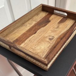 Decorative Wooden Tray just $5