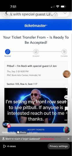 Concert ticket