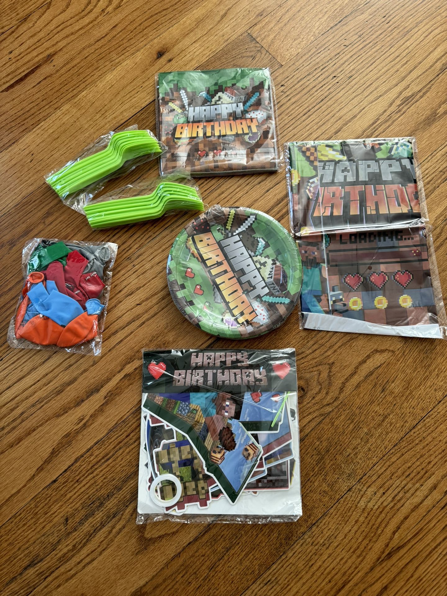 Minecraft Birthday Decor Kids Birthday