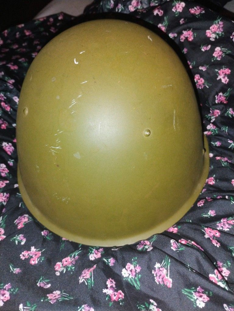 Vintage Authentic Steel USSR Military Helmet Halloween Costume Prop