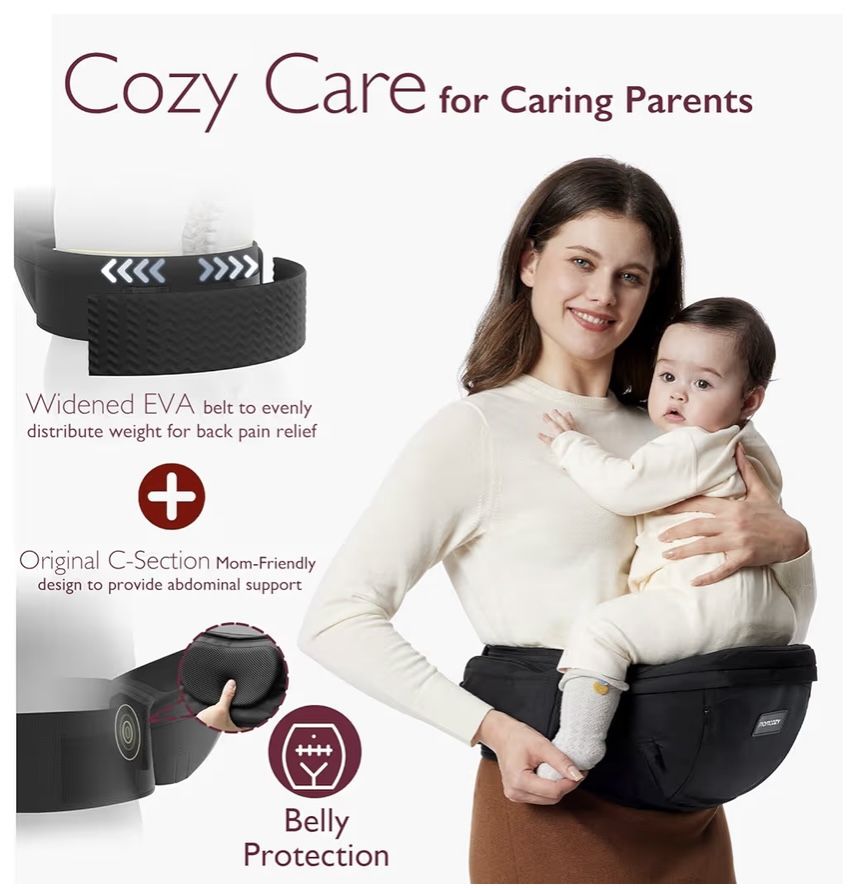 Momcozy Hip Seat Baby Carrier 🌺
