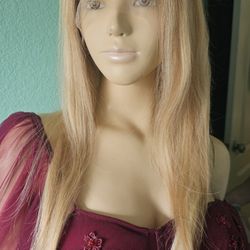 Human Hair Lace Front Wig Can Apply Heat, Dye And Wash 