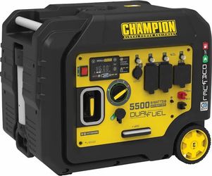 Champion Power Equipment 5500W Electric-Start Dual-Fuel Portable Generator Inverter