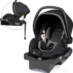 Evenflo LiteMax DLX Infant Car Seat with FreeFlow Fabric, SafeZone and Load Leg Base Blac


