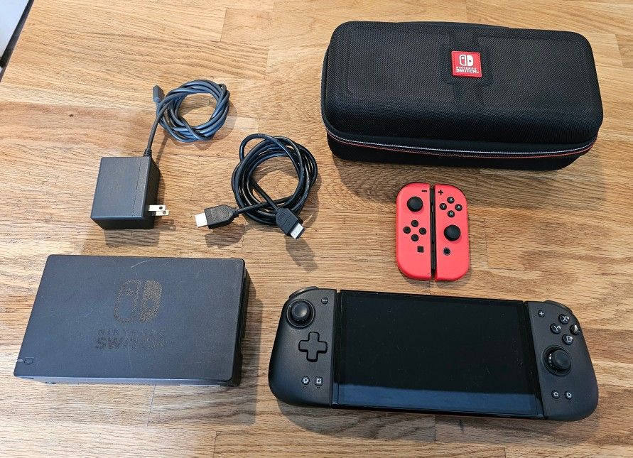 Nintendo Switch Oled Mario Edition With Games