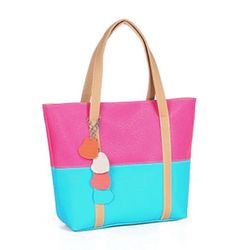 Candy Handbag Large Capacity PU Leather Shoulder Bag