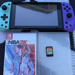 Nintendo Switch With 2 Games