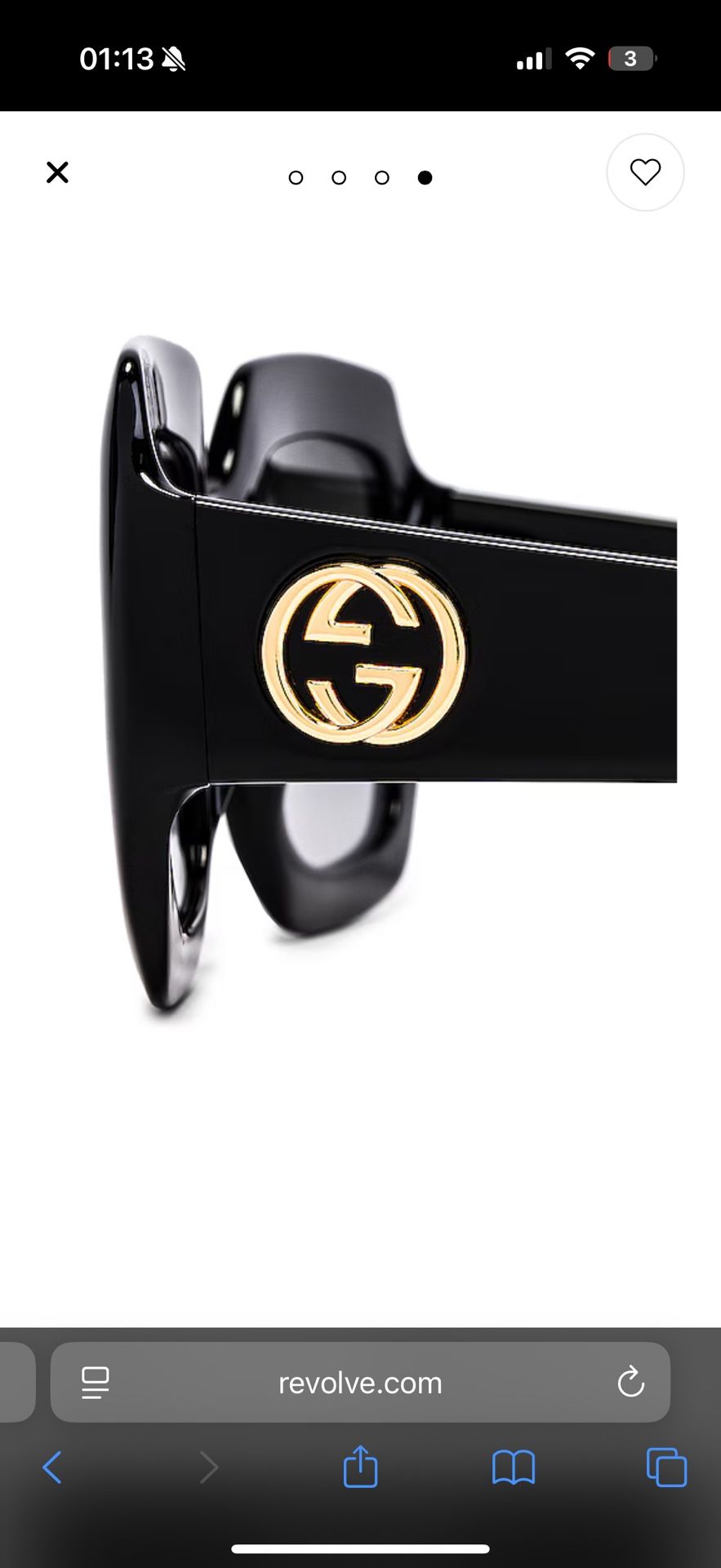 🕶️ Gucci Pop Web Square Sunglasses – Black & Grey (Brand New)
