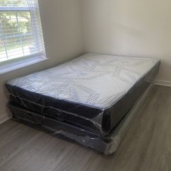 Queen Mattress Come With Free Box Spring - Free Delivery 🚚 Today To Reasonable Distance 