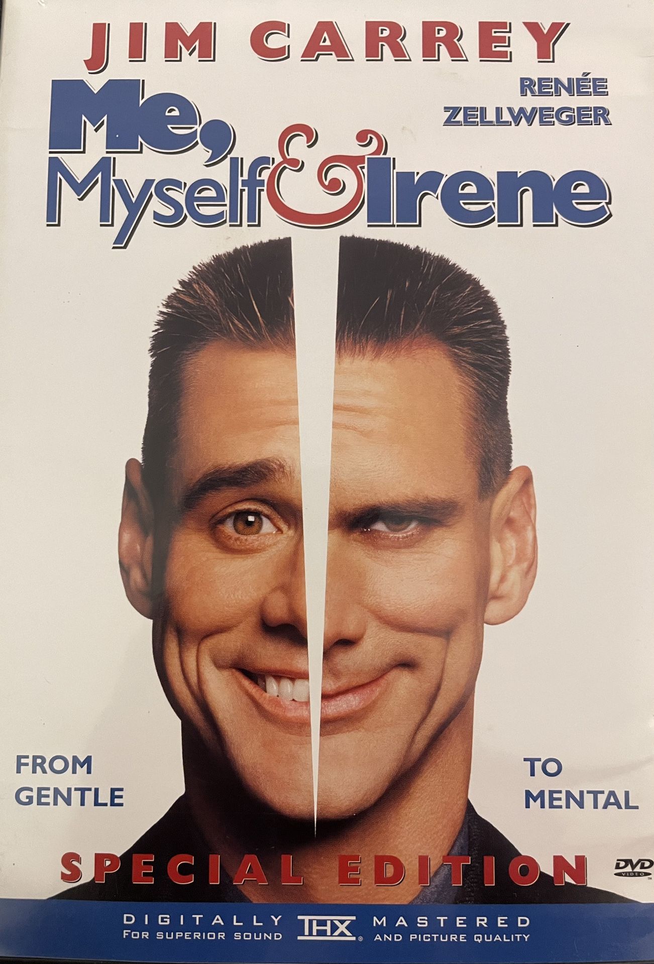 ME, MYSELF & IRENE (DVD-2000) Jim Carrey + Renee Zellweger!