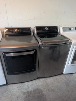 LG Stainless Steel topload set