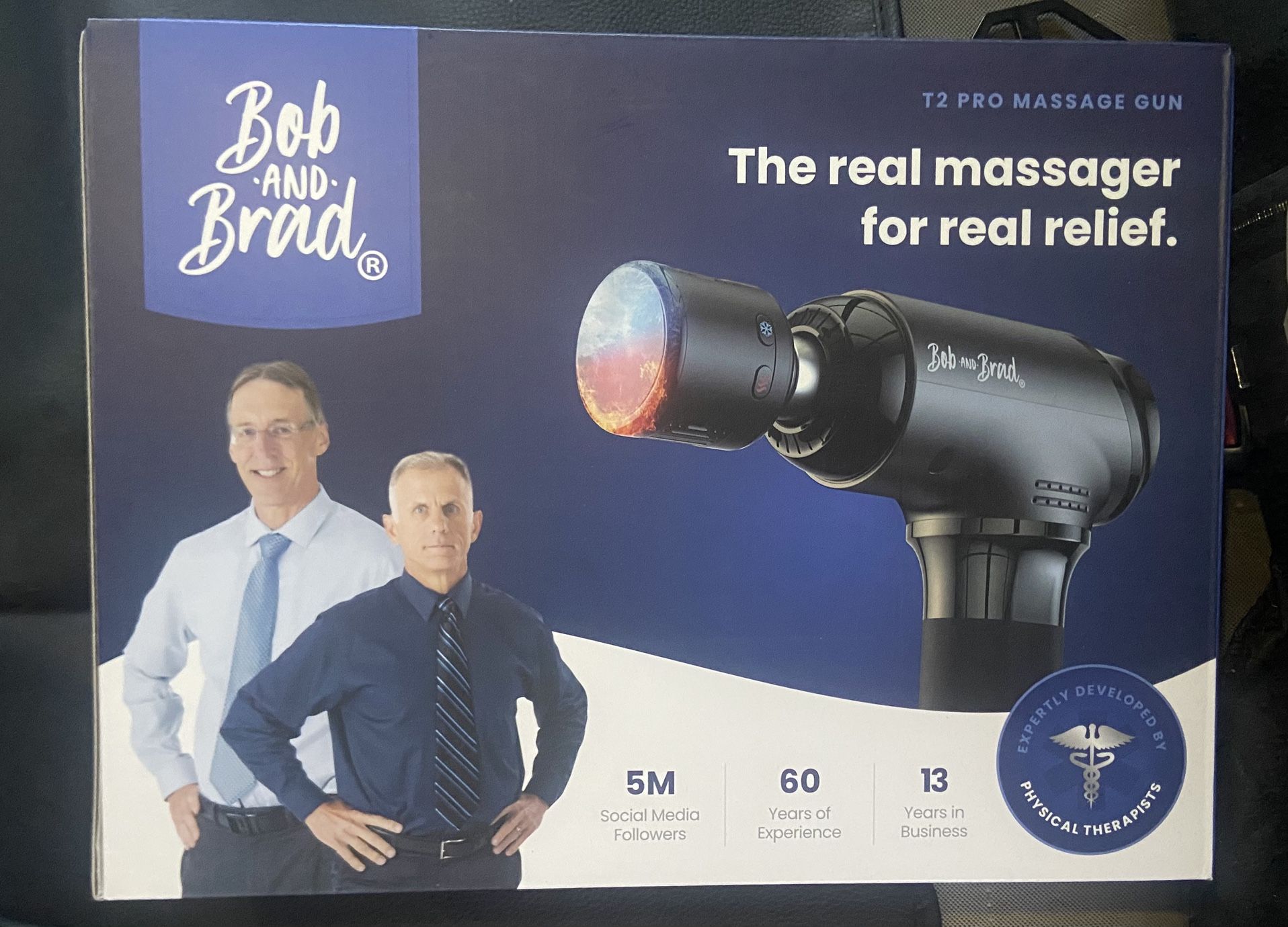 BOB AND BRAD T2 Pro Massage Gun with Heat and Cold
