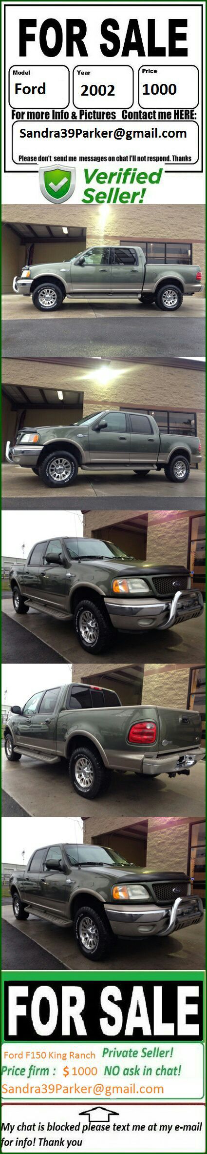 2002 Ford F-150 King Ranch VERY-LOW MILES!!! CLEAN!!!!