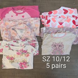 Sz 10/12 Pajama Sets