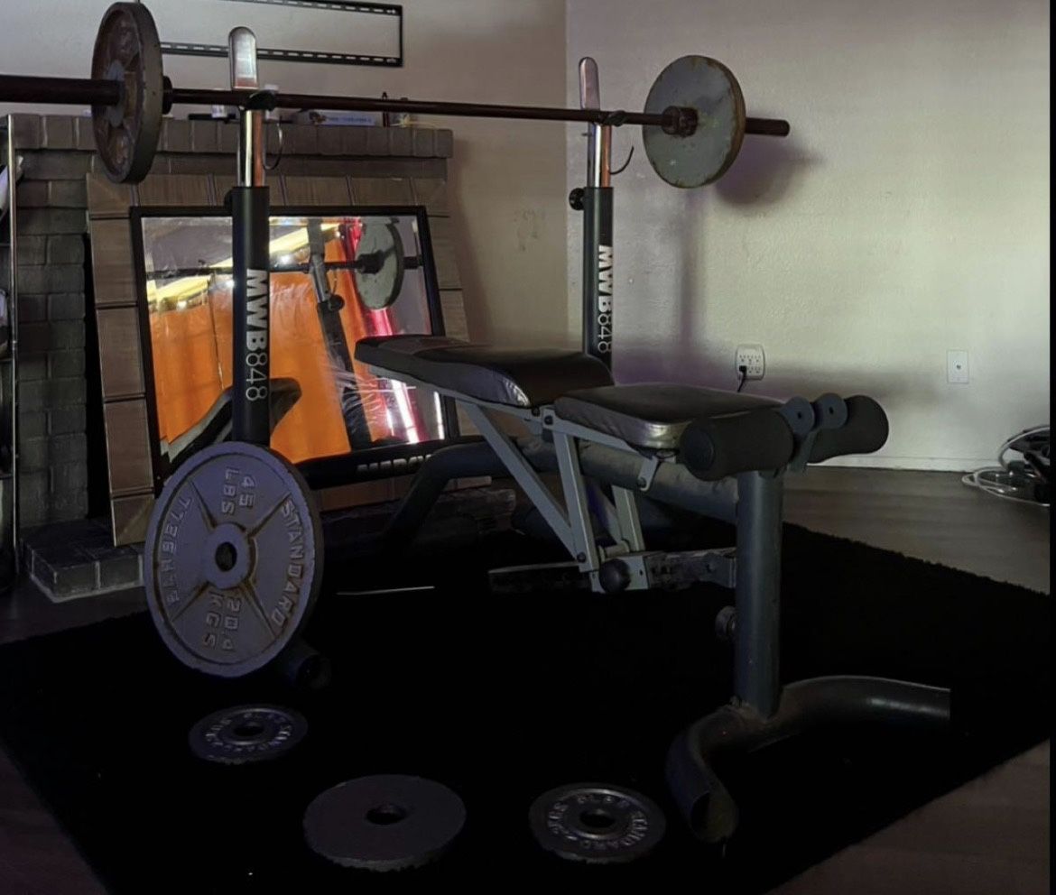Weight Bench And More PLATES ..(Not free)