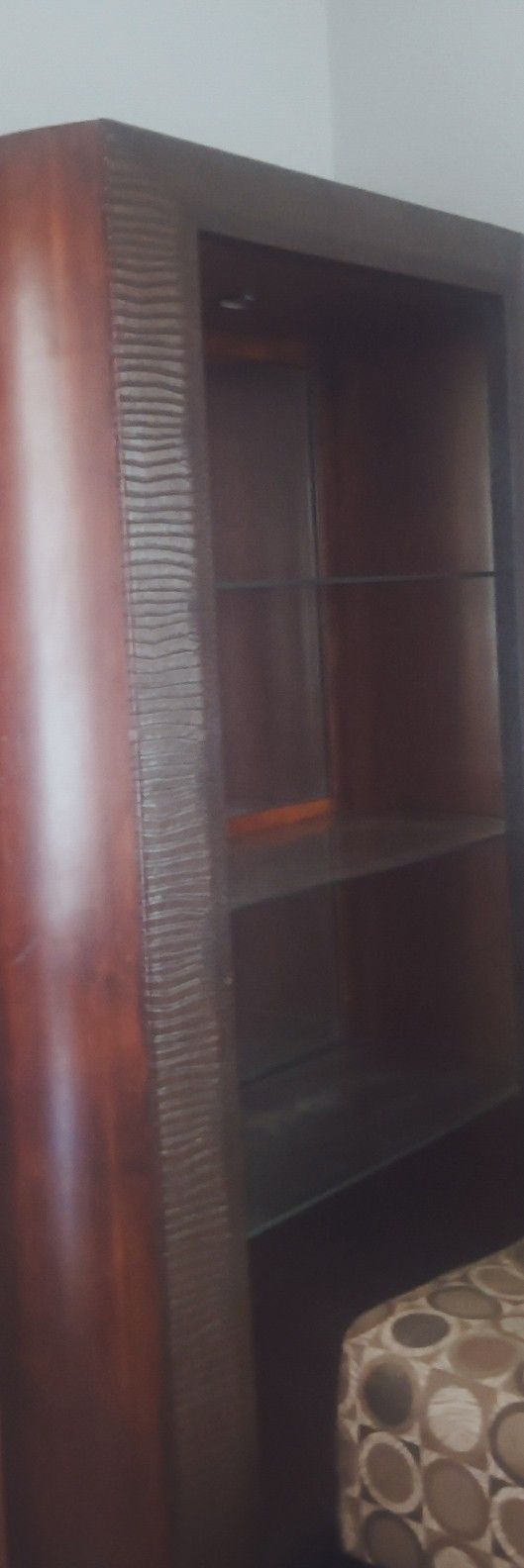 Nice Wood And Glass Shelf Chandler 85225