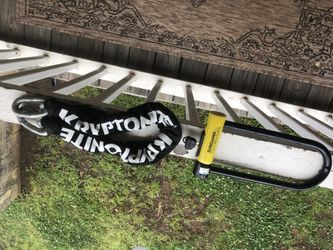 Kryptonite bike lock and chain