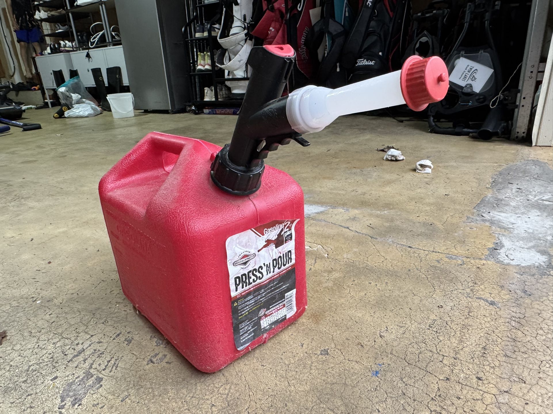 Press & Pour 2 Gallop Gas Thank