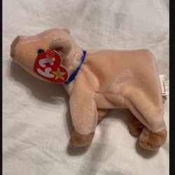 Vintage Beanie Baby TY Knuckles The Pig With Tag