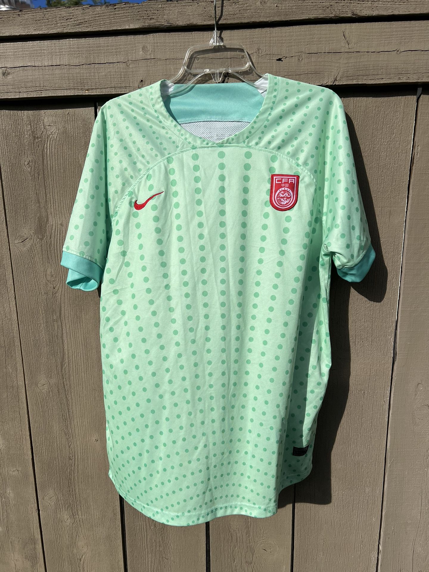 Nike Dri Fit China CFA National Team Soccer 2022-23 Away Green Dynamic Jersey XL