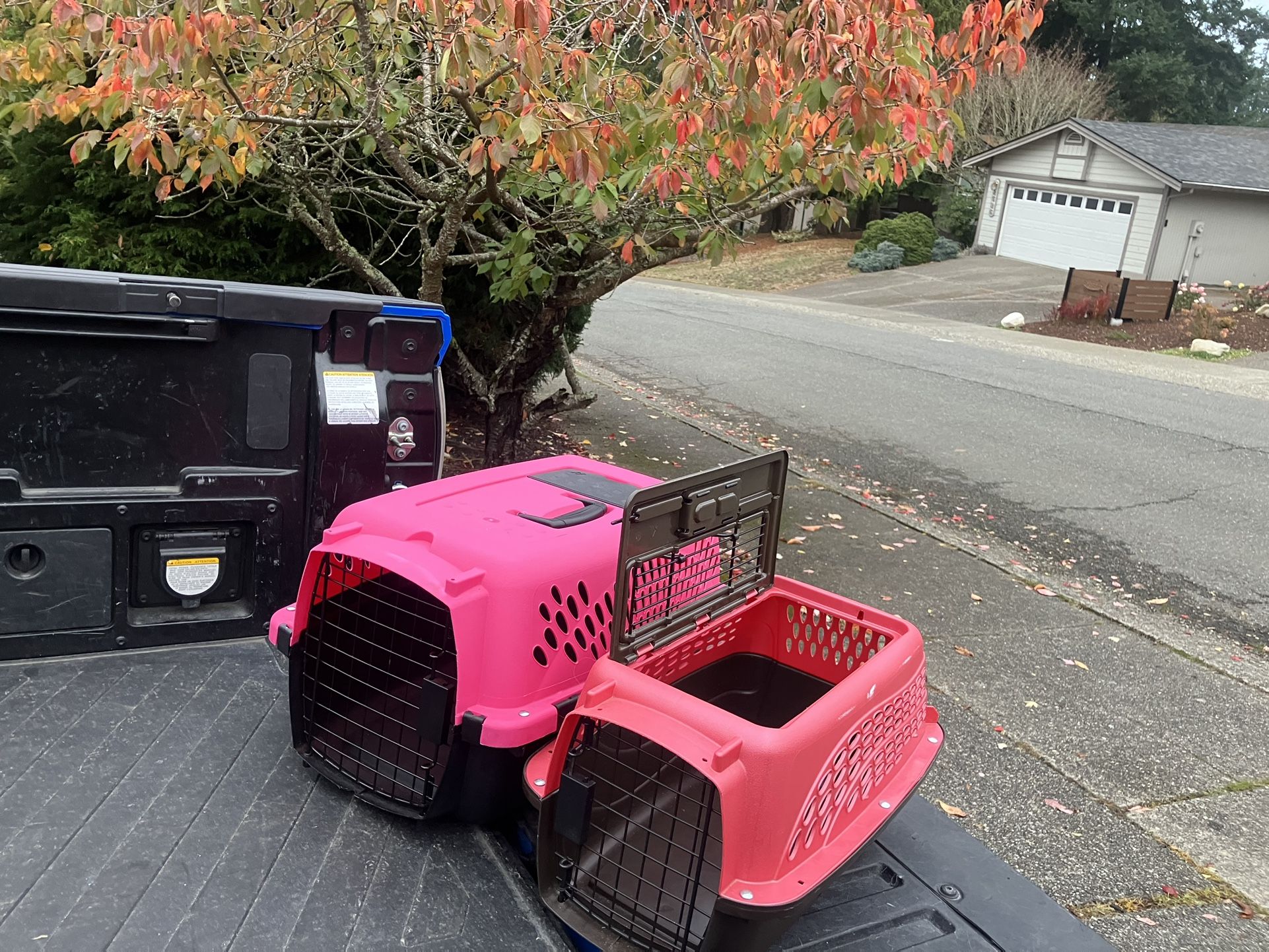 Small Dog Cat Rabbit Bunny Kennel Crate Carrier Like New 20” L by 10” W by 10” H $20 Each