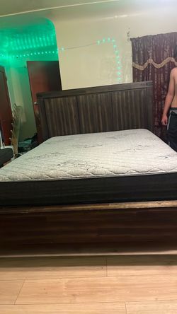 King Bed Frame with Mattress
