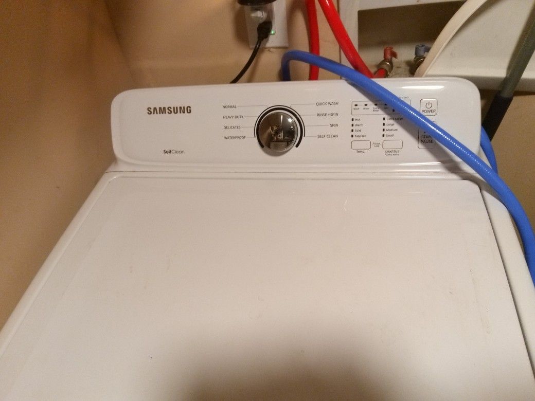 Samsung Self Clean Washing Machine White In Great Functioning Condition All Cycles Work 