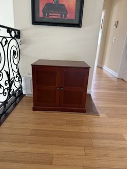The Cat Litter Box House Enclosure with Wood Finish Drawers
