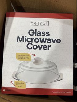 Glass microwave cover