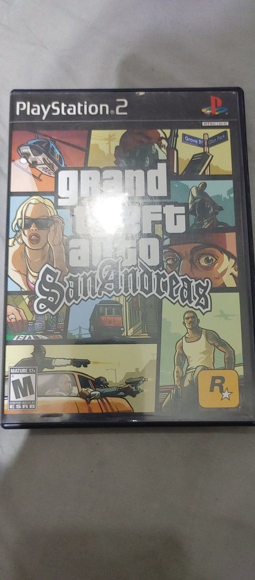 PS2 GTA San Andreas Case And Poster