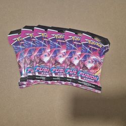 Pokemon Fusion Strike Booster Packs ×6
