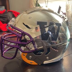 Authentic Game Worn Washington Huskies Football Helmet 