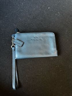 Coach Leather Wristlet Clutch