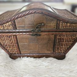 Beautiful antique wooden chest