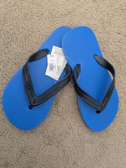 Gap Kids Size 3/4 Blue Flip Flops~New With Tags