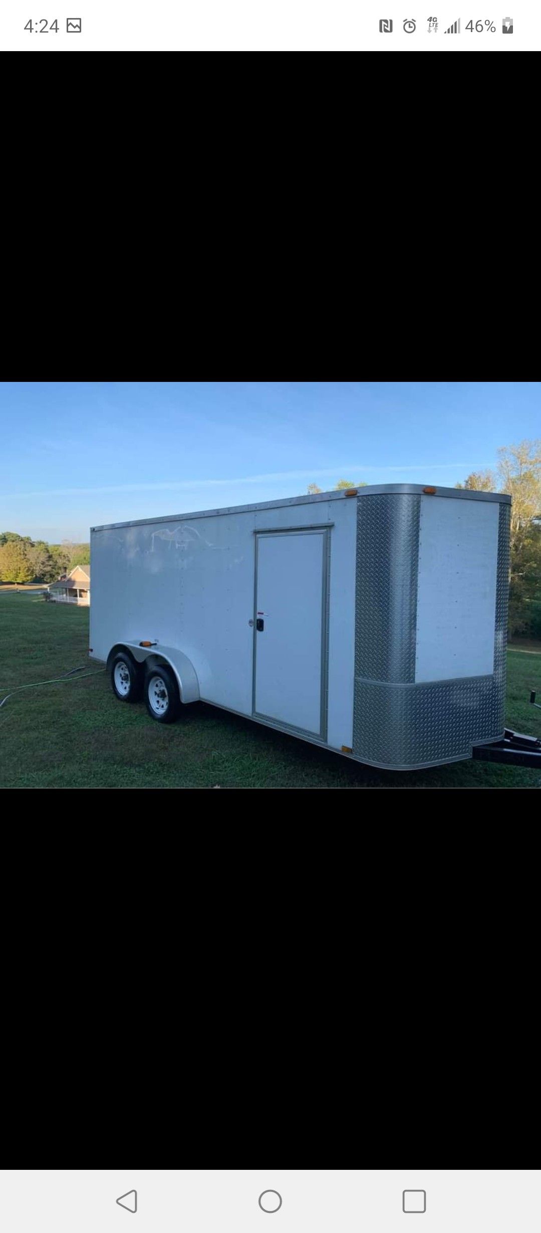 7x16 enclosed trailer price is firm
