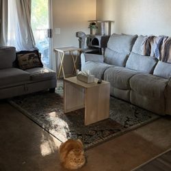 White recliner couch