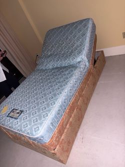 Pair of Adjustable Hospital-Style Beds / Cyclo-Pedic Mattresses